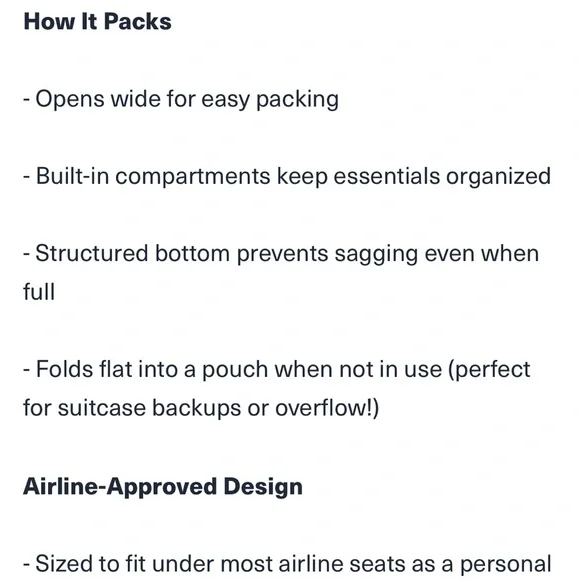 NWT! Foldie Travel Bag Gray 40L - Picture 7 of 7